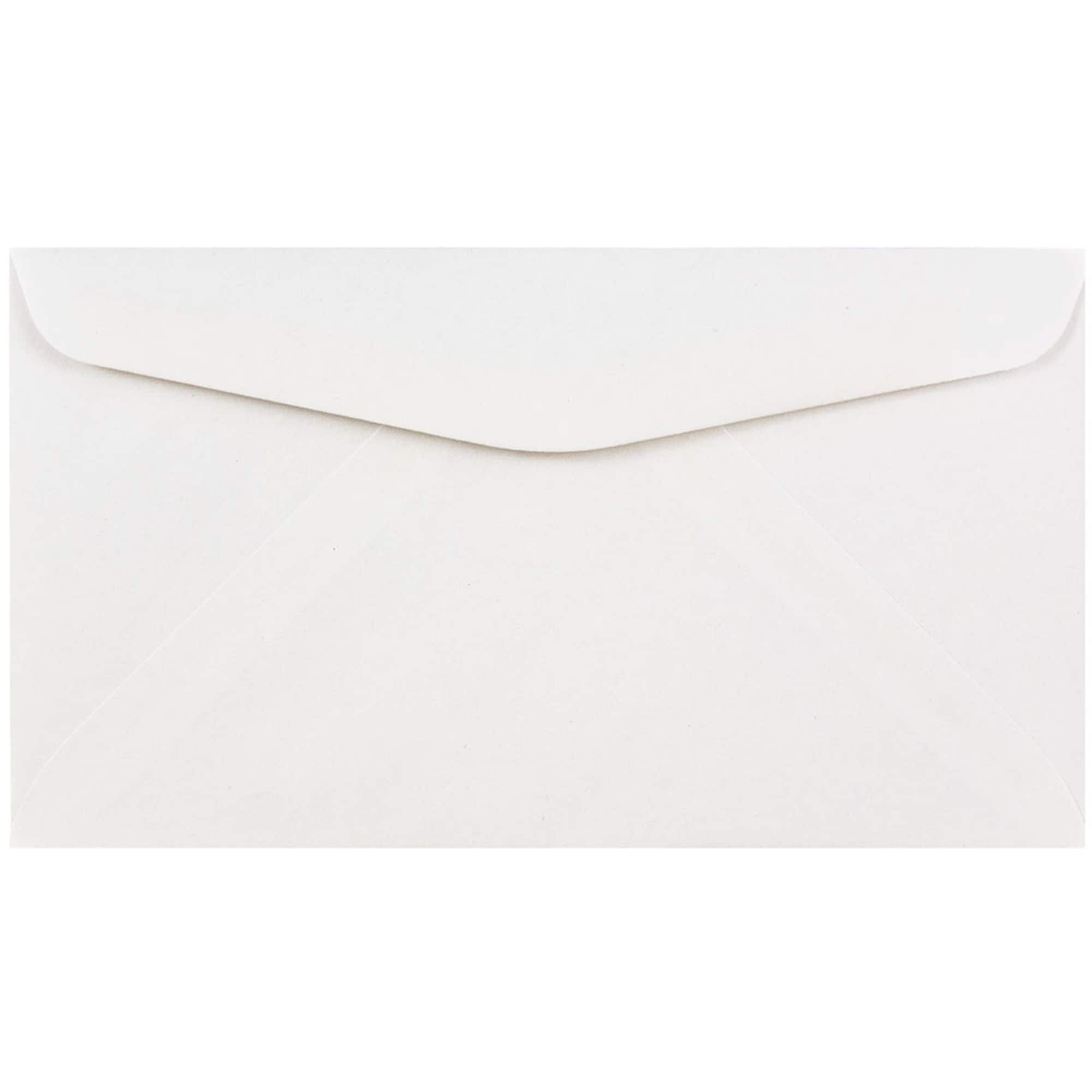 JAM Paper 3.6" x 6.5" White Business Commercial Envelopes